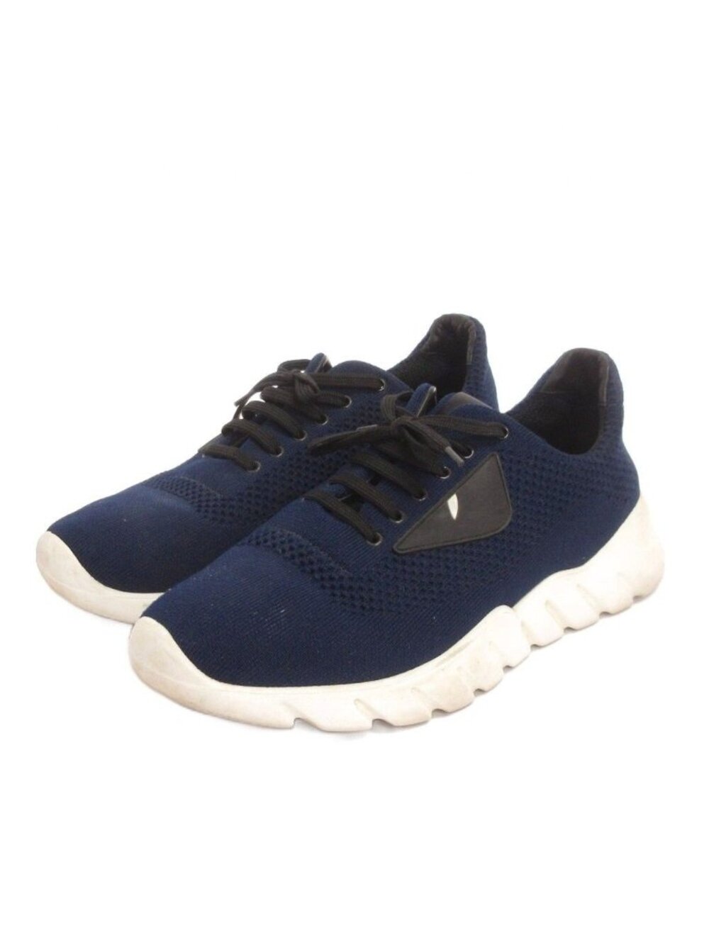 Fendi Monster Star Fabric Sneakers Low Cut Blue 8